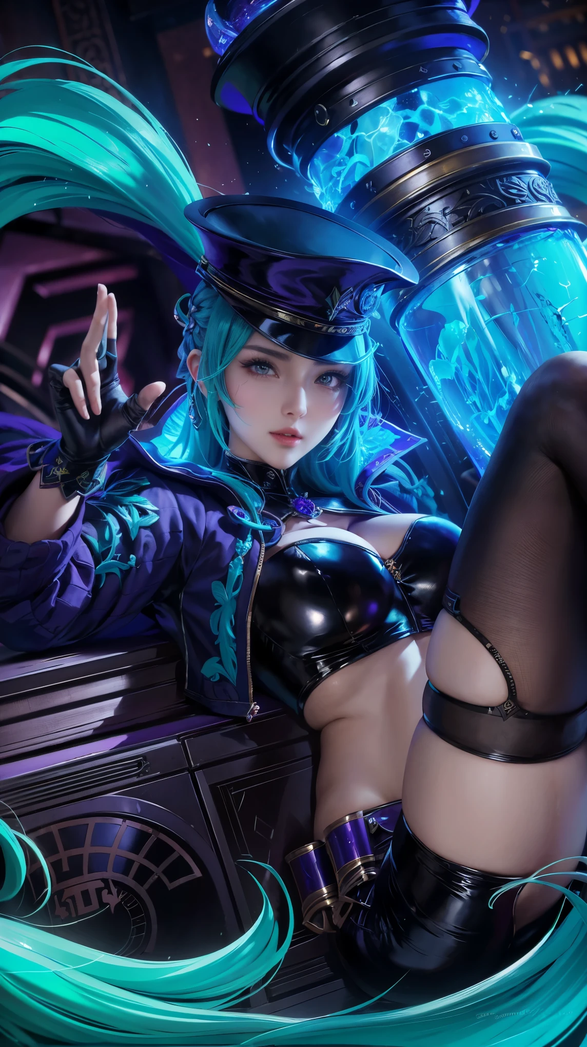 a close up of a woman with a purple and black costume, shadowbringers cinematic, 4 k detail fantasy, a beautiful fantasy empress, game cg, xianxia fantasy, xianxia hero, 2. 5 d cgi anime fantasy artwork, cinematic goddess close shot, ruan jia and artgerm, wow 4 k detail fantasy, hyperdetailed fantasy character