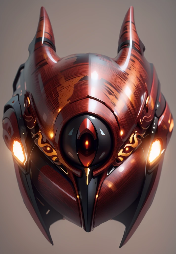 The color changes to red and amber，Some red and amber（Ensure its layering and armor texture，Red as the main color）