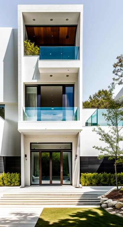 (Stunning residence) architecture, modern design, breathtaking view, luxurious interiors, seamless integration with nature, floor-to-ceiling windows, open concept living spaces, minimalist aesthetics, natural lighting, sleek finishes, expansive outdoor areas, infinity road, panoramic sidewalk.