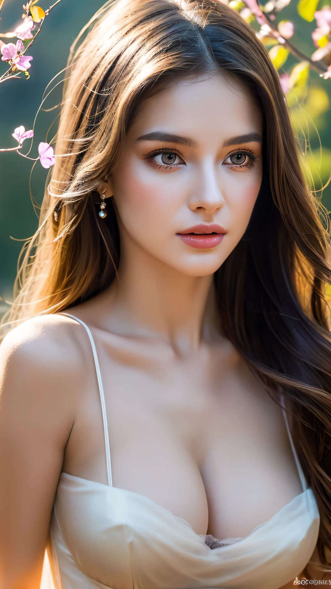 High-quality work，Realistic works，Super premium graphics，8K HD CG works，high quality graphics，High-definition and exquisite CG works，10x pixels，Ultra-fine details：1.1，Advanced technical details：1.1Realistic photo effects，Interior lighting effects：1.5，natural soft light：1.5. Light effect（Virtual light effects：1.8），ultra high resolution，shining dress，sliver long hair，silber hair，transparenthair，high detailed hair（Quality hair details：1.1）Clear eyes，Double eyelids look good，Sharp eye makeup, Create exquisite eyelash makeup, tthin eyebrows, Ultra-detailed eyes，a tall nose, lovely red lips, rosey cheeks, With delicate makeup on her face , pretty face, The face shape is perfectly proportioned,（Advanced facial details：1.1） masterpiece photography nsfw that captures the essence of a dream experienced by an awesome caucasian young woman, perfect beautiful detailed face, realistic skin pores, sharp clear eyes, (nipple slip), sheer revealing dress, enveloped in tendrils of smoke that morph into surreal butterflies around her, In the dream, she finds herself in a fantastical landscape filled with vibrant colors and surreal elements, The atmosphere is dreamy and ethereal, with soft glowing lights illuminating the scene, The young woman is depicted as confident and radiant, surrounded by symbols of her aspirations and inner strength, The overall mood of the image should evoke a sense of wonder, empowerment, and limitless possibilities, complex lighting, rimlight, (wind:1.3), ，Women's artwork，Dress full body video，Realism，Amazing Cleavage，My eyes are very bright today
