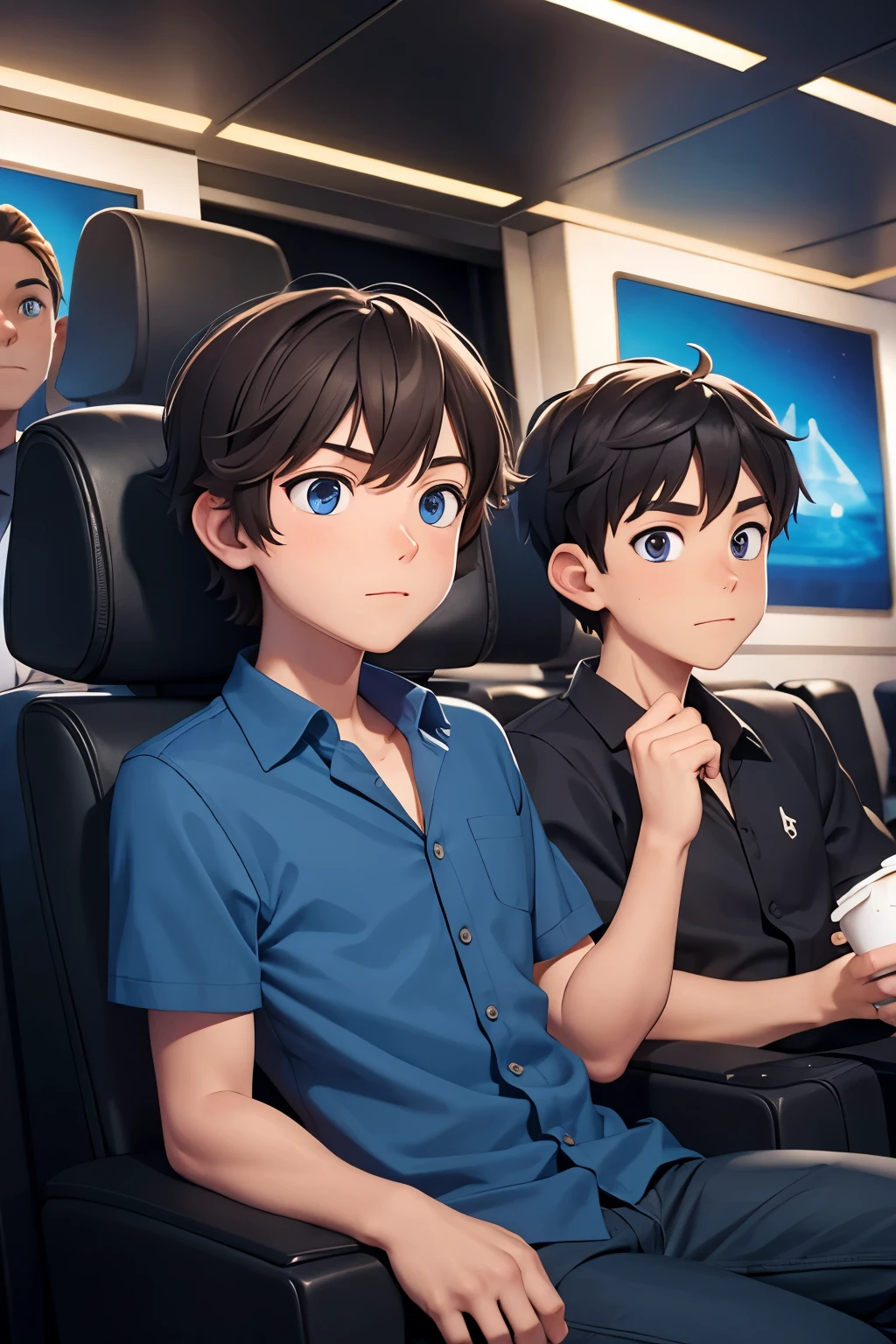 two guys in the cinema