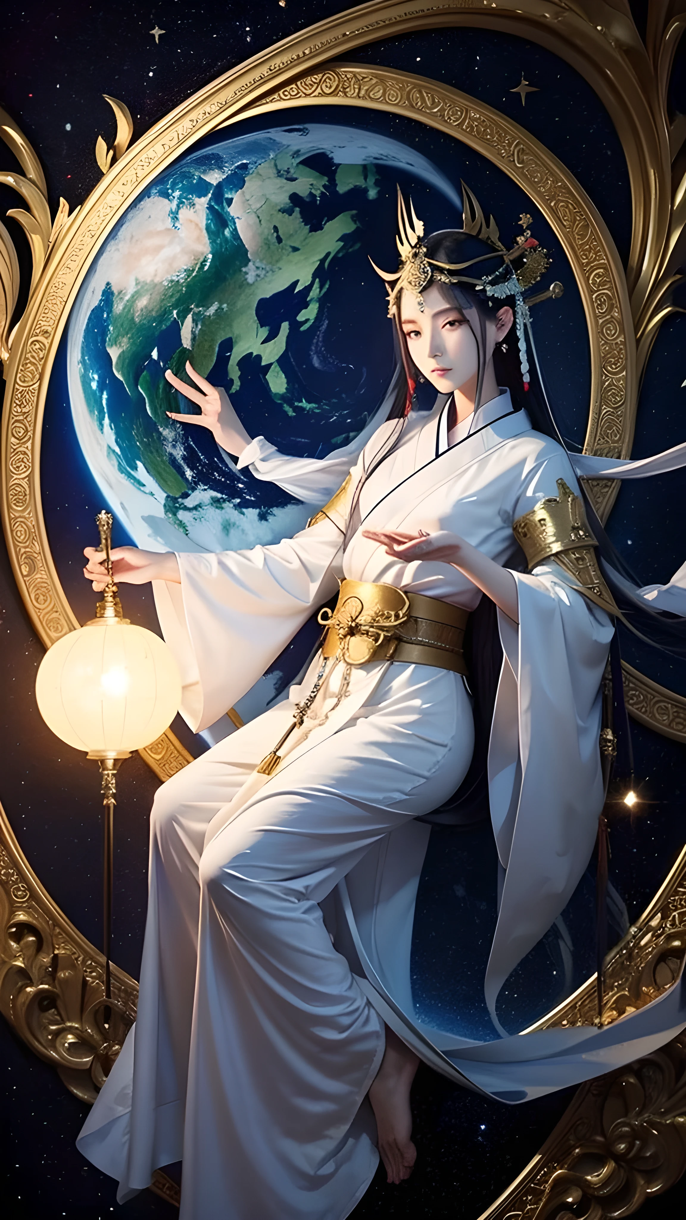 Religious paintings, Japanese God Story, [Izanagi|Izanami], Heaven and earth are opened, God generation seven generations, God&#39;s Secret, Fantasy, god々Shii,