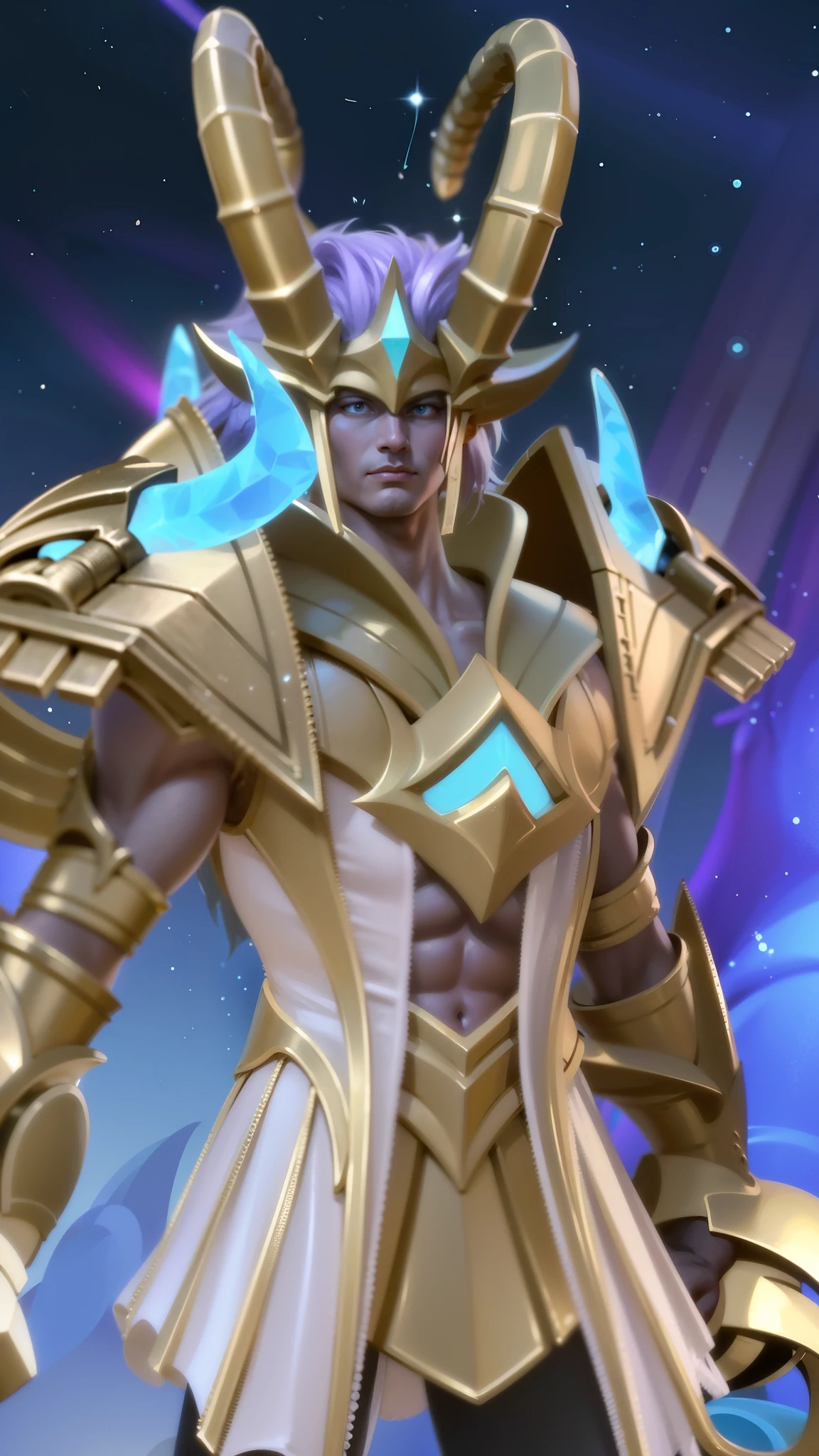 a guy with a sword and a helmet, Masterpiece, ultra HD, detailed all picture, a close up of a devil, dyrroth from mobile legend, evil, extremely detailed artgerm, mobile legends character, inspired by Dyrroth, Six pack chest and abs, black jewel above the chest, light yellow eyes, angry.
