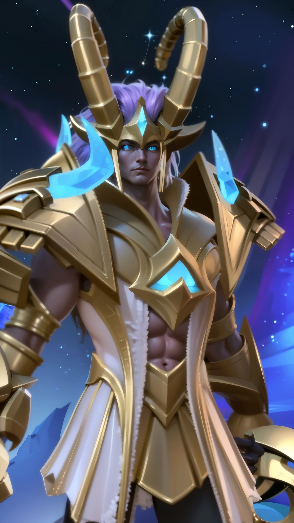 a guy with a sword and a helmet, Masterpiece, ultra HD, detailed all picture, a close up of a devil, dyrroth from mobile legend, evil, extremely detailed artgerm, mobile legends character, inspired by Dyrroth, Six pack chest and abs, black jewel above the chest, light yellow eyes, angry.