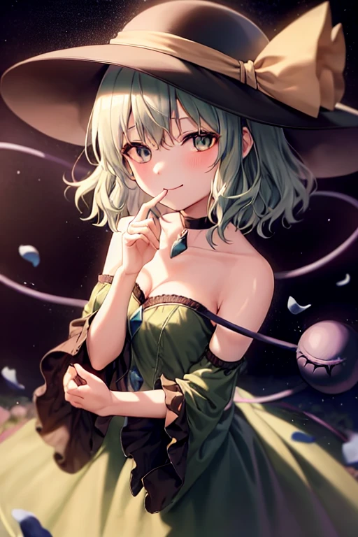 1 girl, cute, young, green hair, bob haircut, green eyes, witch, thigh high, {{{{{{{{excessive cum}}}}}}}}, bukkake,