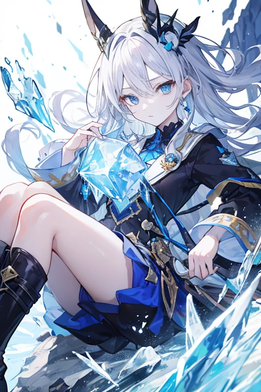 Female personality: A mature and cute appearance:

Put your hair to one side so one eye is visible、The other eye is hidden by hair。
The hair is medium length、Lightly wavy。
Has pale blue eyes、Have clear skin。


ice powers: Has the ability to control ice、Freeze enemies or、Can create ice barriers。
Seeker of Knowledge: As a scholar、Value knowledge、He is passionate about discovering ancient ruins and uncovering mysteries during his adventures.。