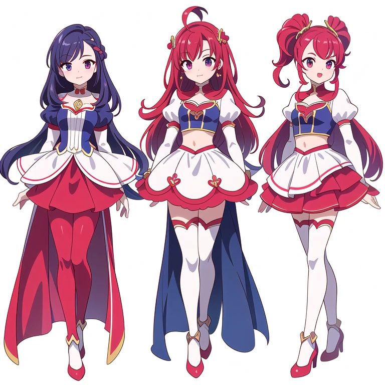 <lora:Scarlet_Ohara-10:1>Scarlet_Ohara, 1girl, solo,blue eyes,jewelry, red hair, choker, miniskirt, armor, high heels, white skirt, tiara, shoulder armor, pauldrons, thighlet