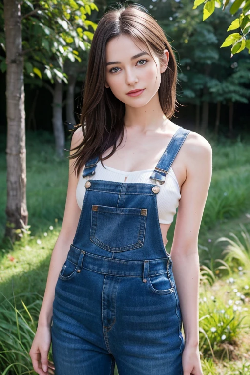 Kiera Knightley, 25 ans, blonde, yeux bleus, delicate, poudre de contour, sexy, Farmer, ripped overalls, detached straps, cachant ses seins avec son bras, French touch, cheveux de longueur moyenne, grains de beauté, sourire romantique, Seductive look, bonne couverture, de nuit, éclairée par les flashs des photographes, allongée dans les hautes herbes, au milieu des hautes herbes, skin details, pores de la peau, sexy, Appareil photo numérique Kodak Smile 10MP, tendance on Behance, playboy style