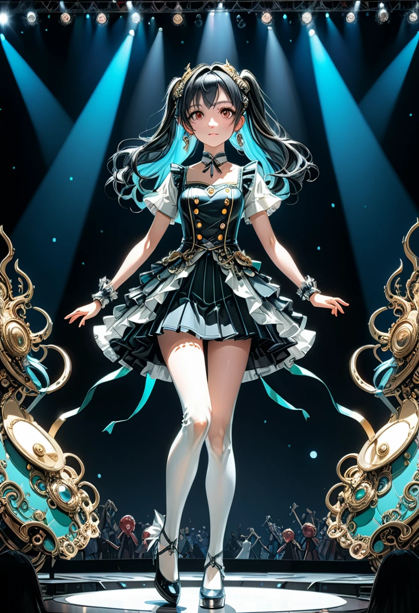 (girl, Twin Tails), A girl in the sunshine, wearing a dress and a pair of ponytails, is happily chasing flying butterflies in the bright sunshine. Her smiling face is filled with happiness, and the camera is taken of her whole body. The background is a fresh natural scenery, full body, (Photography, Raw photo), panoramic view, award-winning, cinematic still, emotional, vignette, dynamic, vivid, (masterpiece, best quality, Professional, perfect composition, very aesthetic, absurdres, ultra-detailed, intricate details:1.3)