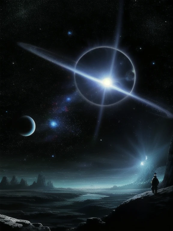 Obra maestra, calidad superior, alta calidad, Muy detallado CG Unity wallpaper, profundidad de campo, hdr, fotorrealista, Muy detallado, Complejo, Alto detalle, hermoso hormiguero envuelto en niebla transparente, hemispheric, ESPACIO, universo, galaxia, estrella, planeta, astronomy, universo, Astronomical object, nebulosa, agujero negro, sistema solar, cosmics rays, supernova, deep ESPACIO, cuerpo celestial, ant nest like a galaxia
