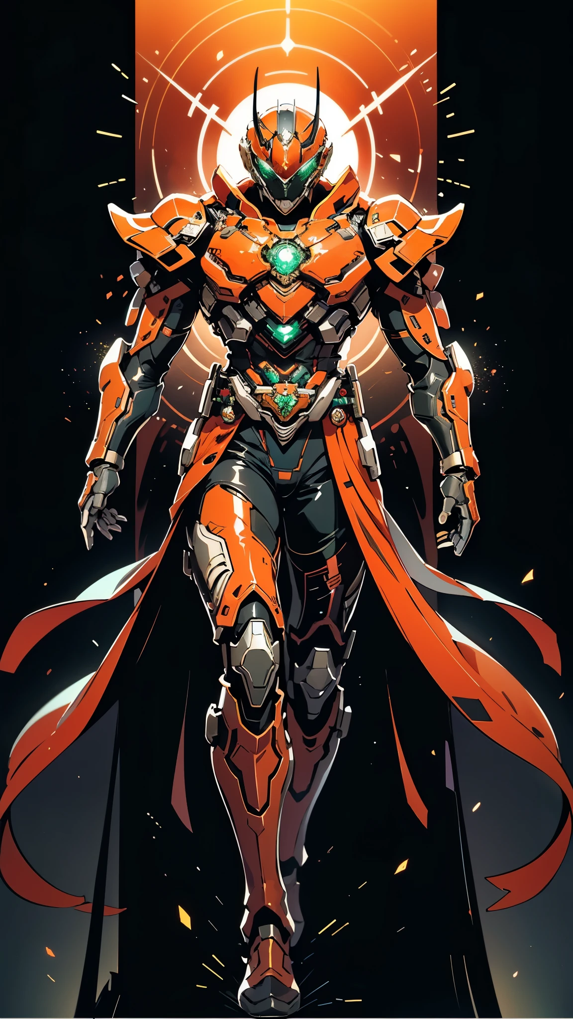 A man wearing a full-face helmet, a fantasy-style biotech armored combat suit, green eyes, (a composite layered chest armor), fully enclosed shoulder guards, matching arm and leg guards, the belt is adorned with dragon claw grasping orbs, (primarily black with red accents), the design balances heavy with agility, a high-tech bio-mecha armor, (lion concept Armor, stand on the top of a skyscraper in a futuristic sci-fi city), this character embodies a finely crafted fantasy-surreal style armored hero in anime style, exquisite and mature manga art style, (element, plasma, energy, the armor glows), ((male:1.5)), metallic, real texture material, dramatic, high definition, best quality, highres, ultra-detailed, ultra-fine painting, extremely delicate, professional, perfect body proportions, golden ratio, anatomically correct, symmetrical face, extremely detailed eyes and face, high quality eyes, creativity, RAW photo, UHD, 32k, Natural light, cinematic lighting, masterpiece-anatomy-perfect, masterpiece:1.5