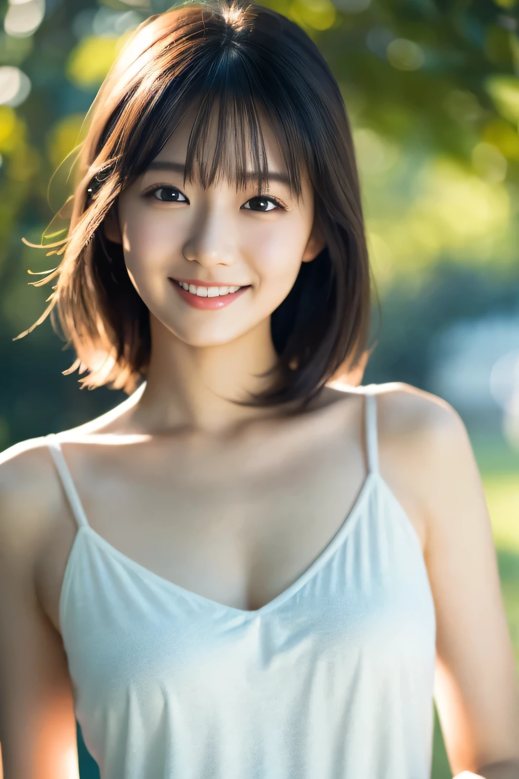 One Girl, (Wear stylish spring clothes:1.2), (Beautiful Japanese idol portrait photos),
(Simple light color background:1.3), 
(RAW Photos, highest quality), (Realistic, photo-Realistic:1.4), masterpiece, 8K Portrait,
Very delicate and beautiful, Very detailed, 2k wallpaper, wonderful, In detail, Very detailed CG unity 8k wallpaper, 
Very detailedな, High resolution, 
Soft Light, Beautiful detailed girl, Very detailed eyes and face, Beautiful and sophisticated nose, Beautiful details,
Cinema Lighting, Perfect Anatomy, 
Slender body, Flat Chest, Semi-short hair, Parted bangs, Bokeh, Dynamic Angle, A light smile,