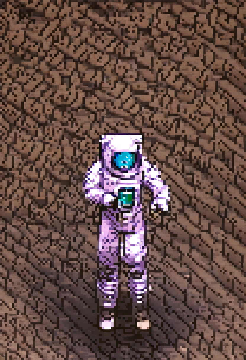 astronaut walking around the square drinking Lean
