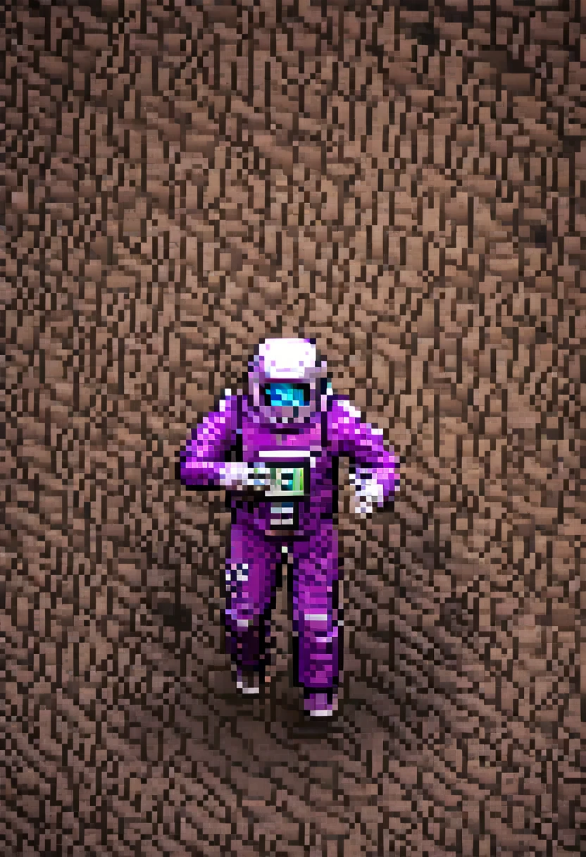 astronaut walking around the square drinking Lean