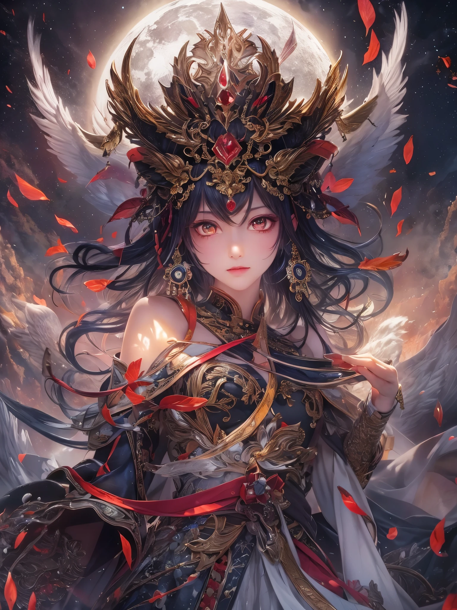 ((highest quality)),(Ultra-high resolution),(Super detailed new),(Detailed Description),((The best CG)),(A masterpiece),Ultra-detailed art,A wonderful new art form,(Art with precise detail:1.5), woman, fight, black, Red eyes