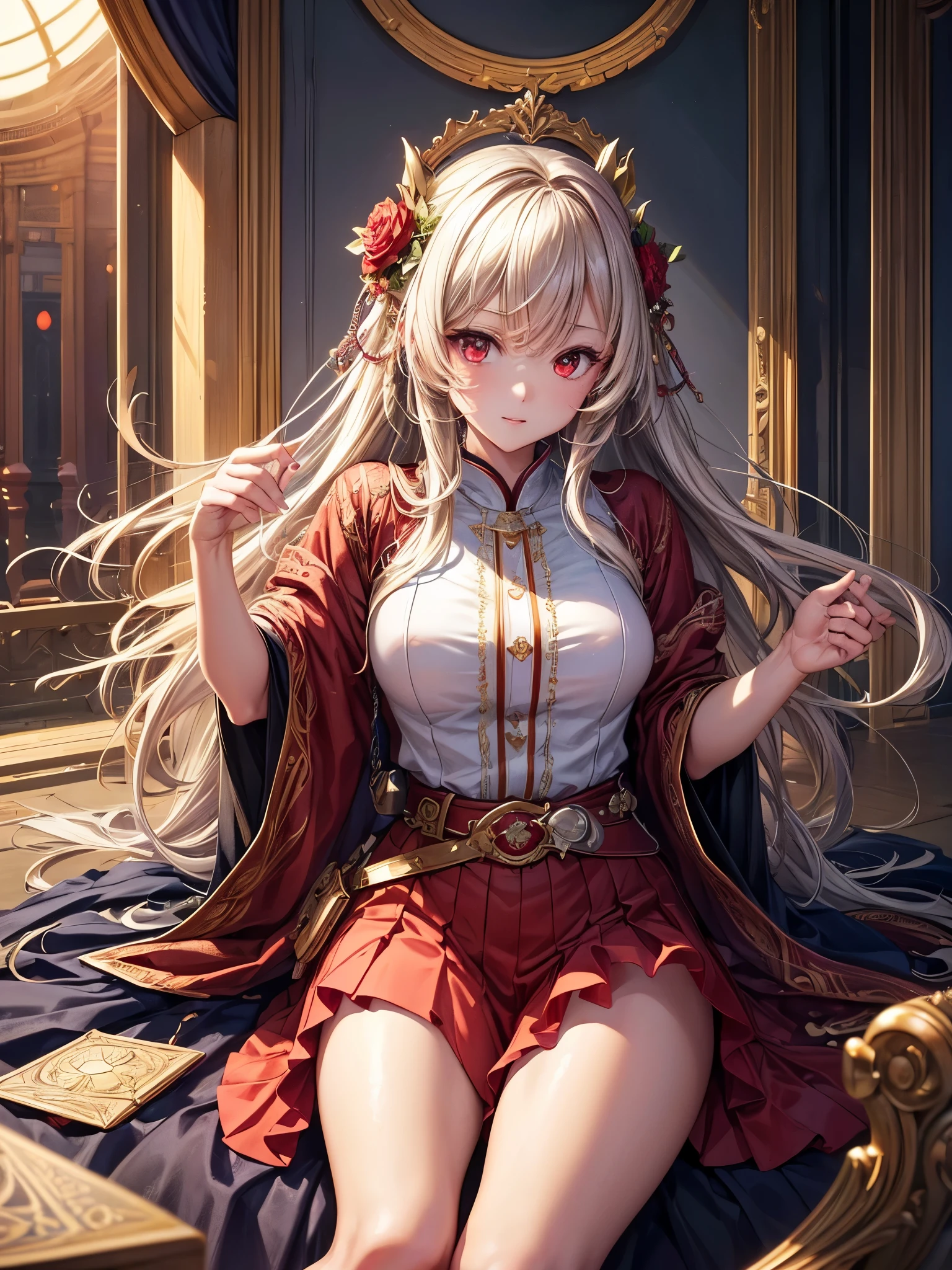 ((highest quality)),(Ultra-high resolution),(Super detailed new),(Detailed Description),((The best CG)),(A masterpiece),Ultra-detailed art,A wonderful new art form,(Art with precise detail:1.5), woman, dress, black, Red eyes