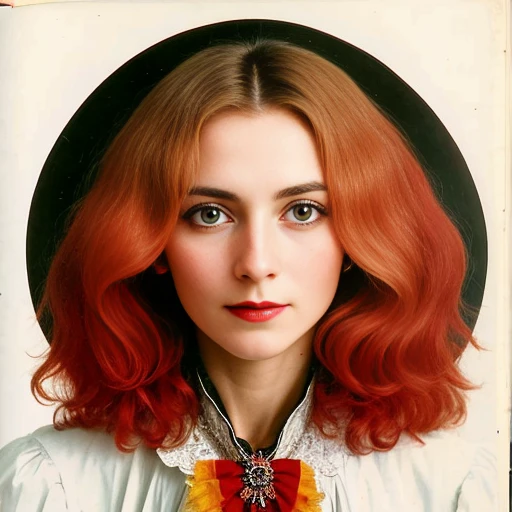 image with color a Abramowicz woman, focus on face in image with color.