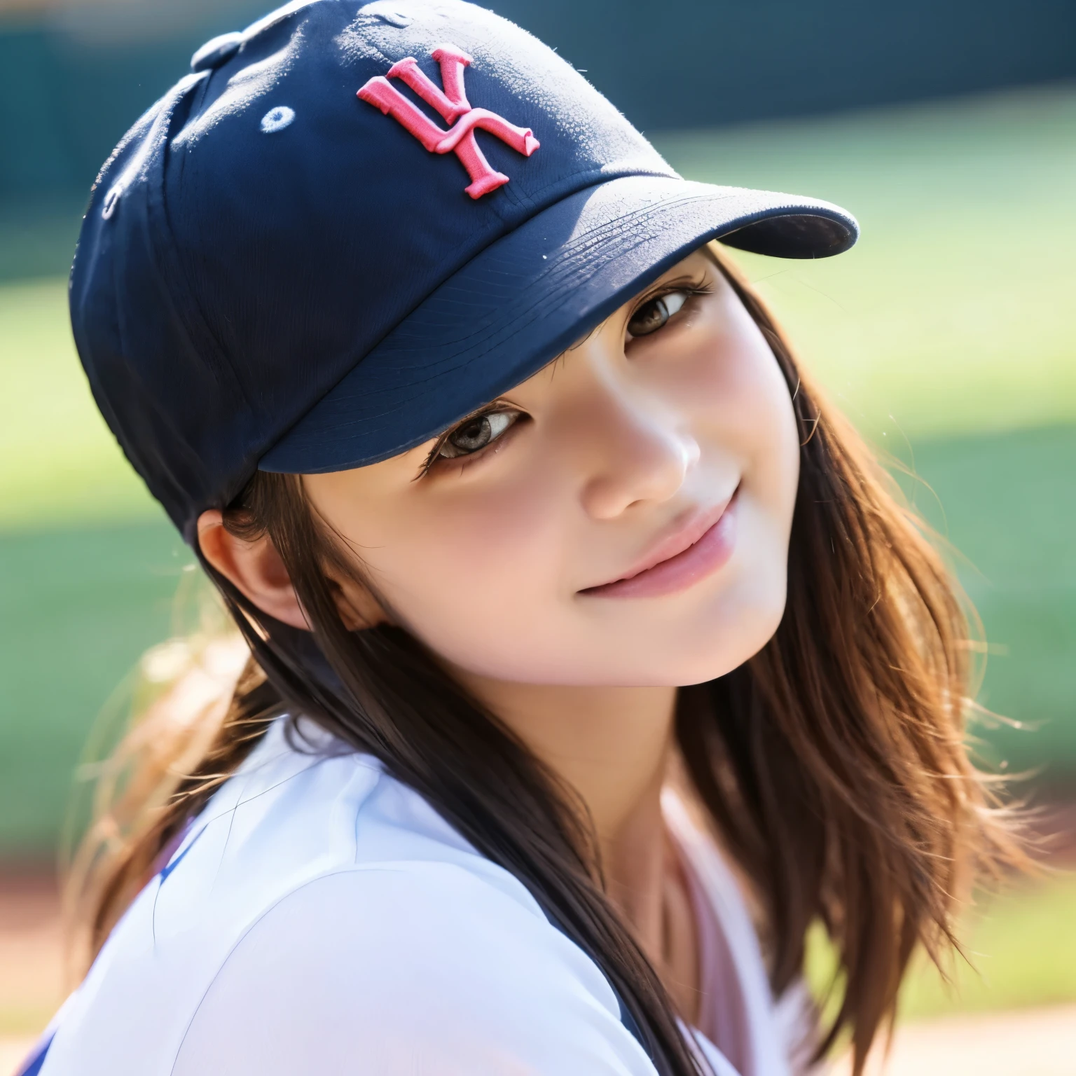 、Baseball cap、Your eyes are sparkling、目がbeautiful、Lively、beautiful、