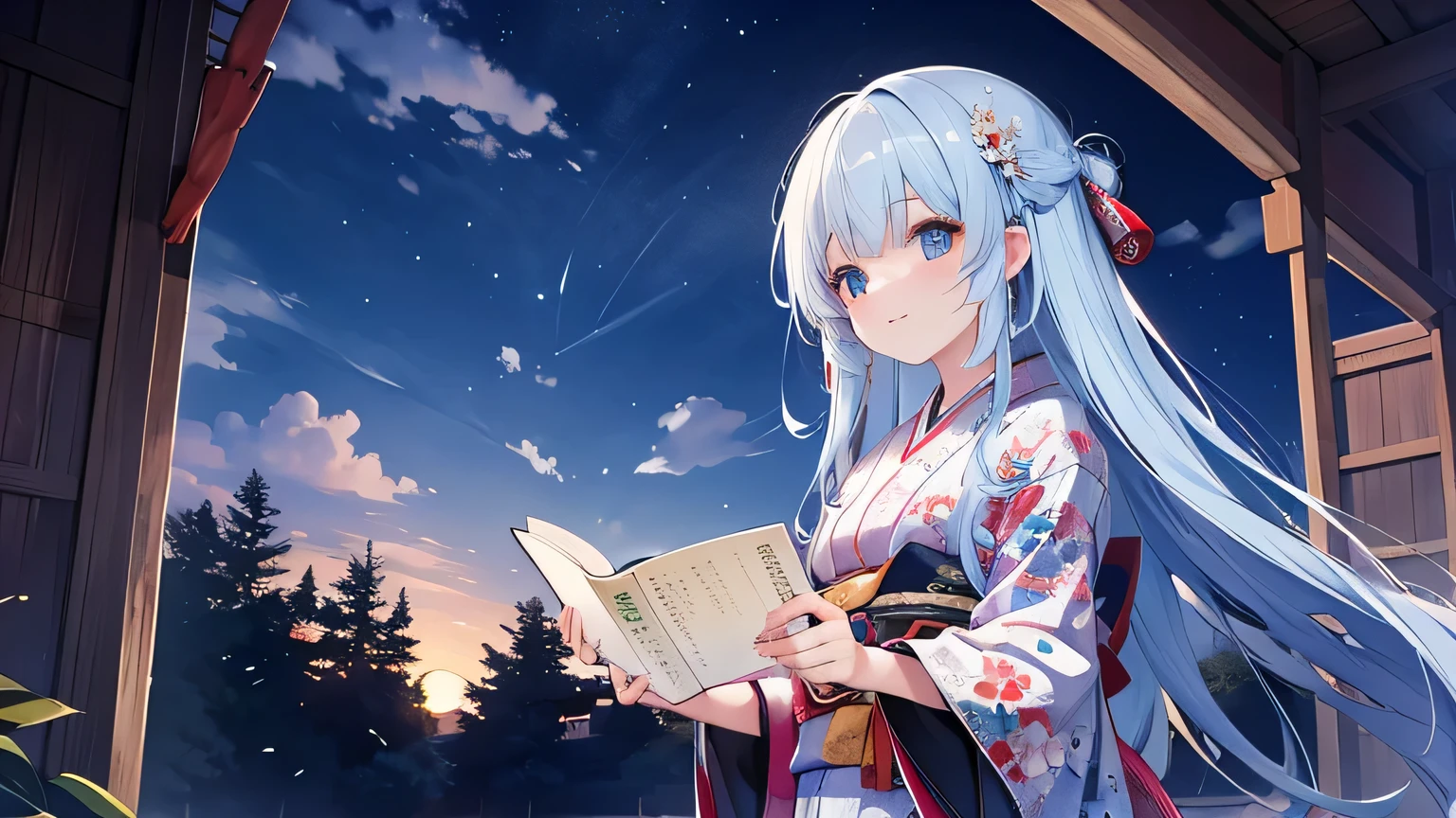 Wearing a Japanese kimono,masterpiece,highest quality