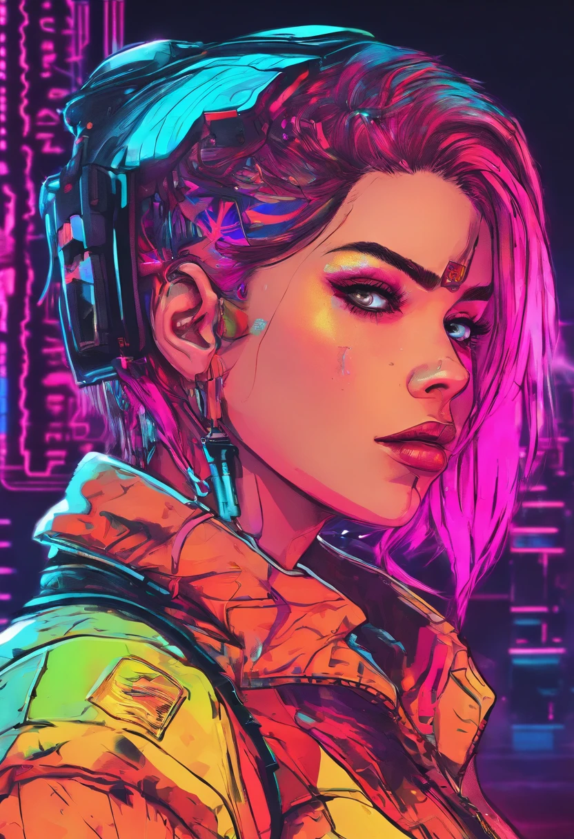A beautiful girl, hair over the shoulder, clear eyes, 