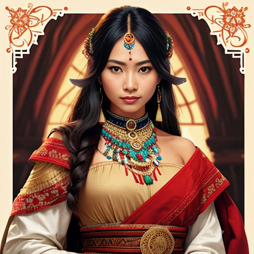 Judean  woman , focus on the characters