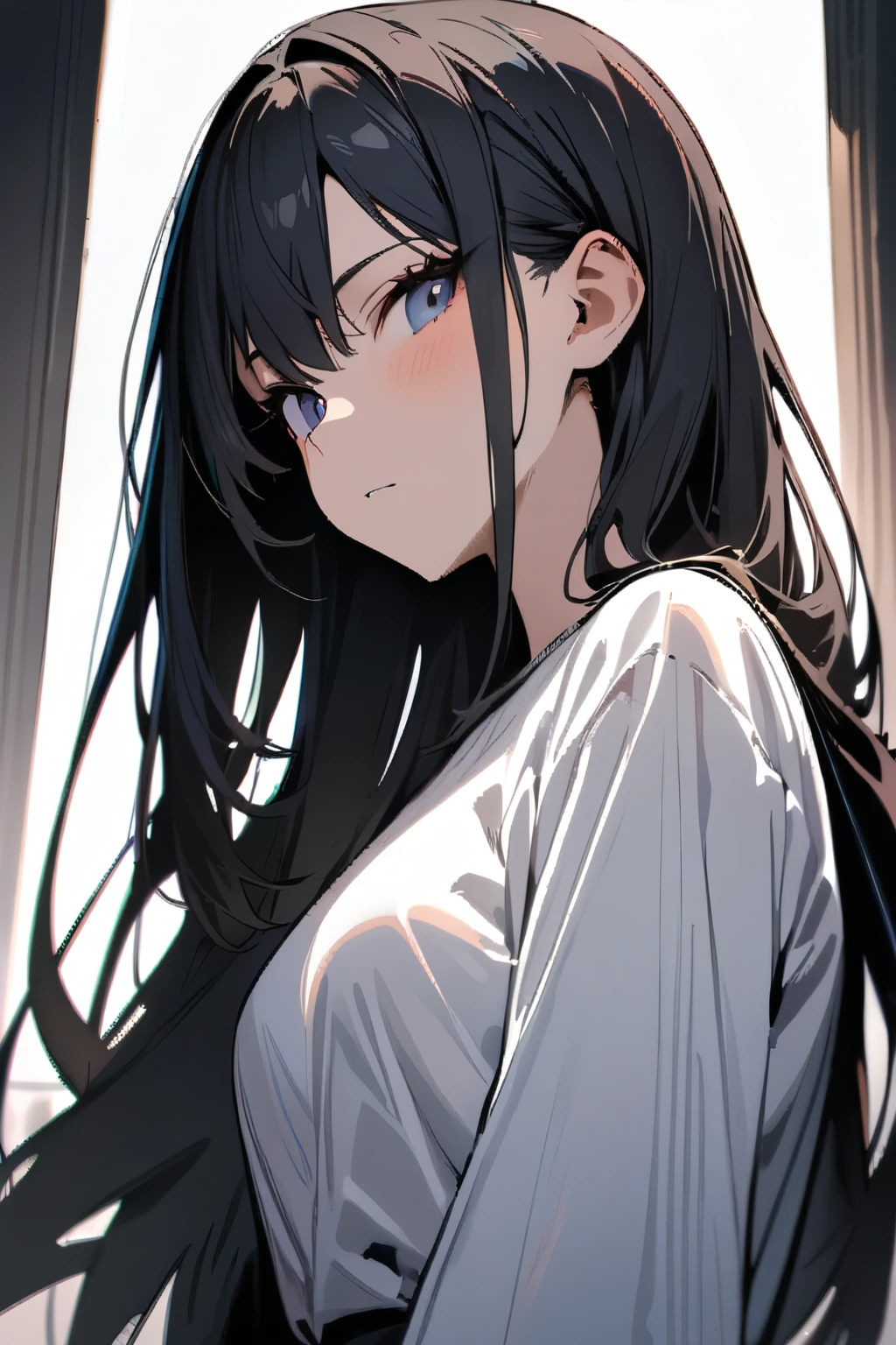 Masterpiece, best quality, beautiful girl, beautiful face, black hair,