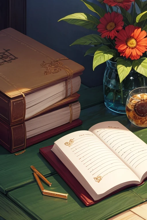 crie um caderno marrom