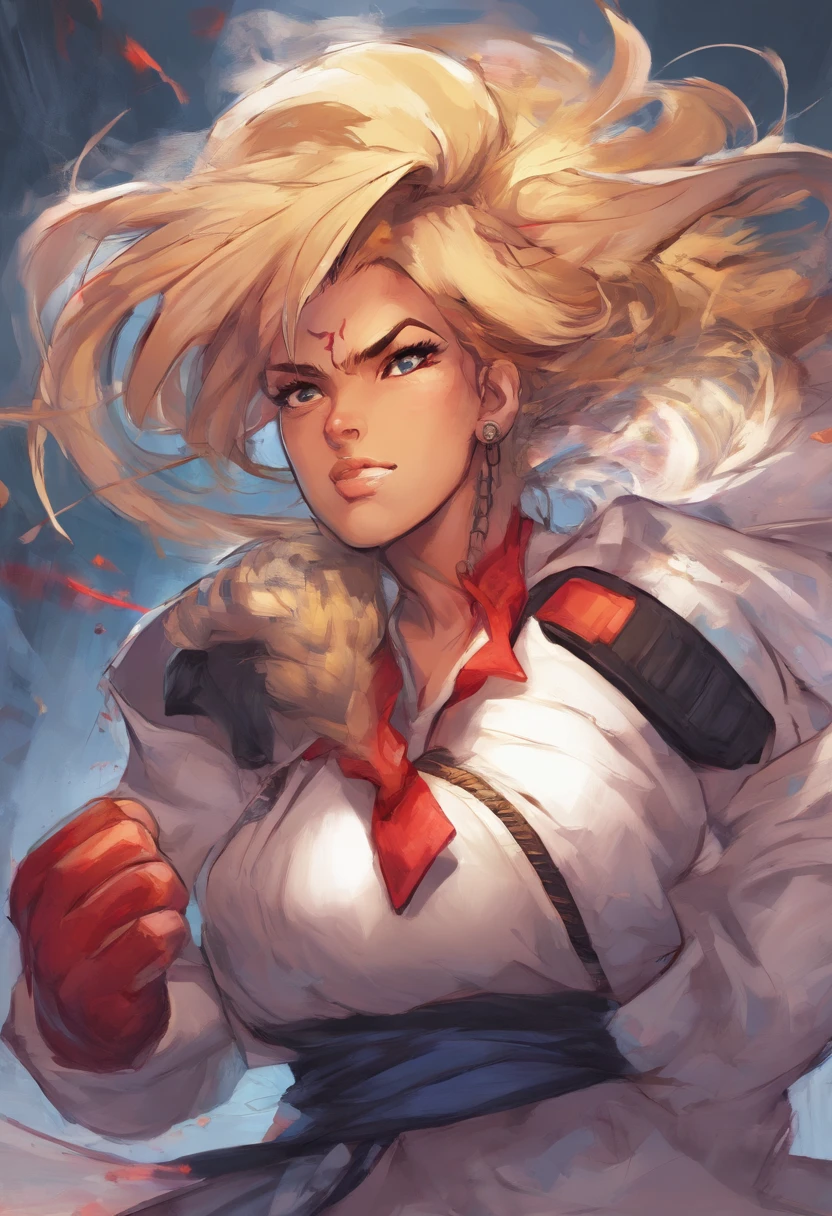 A beautiful girl, hair over the shoulder, clear eyes,