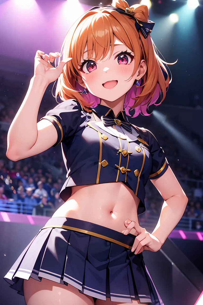 Idol Stage，There are three girls in short skirts on the stage, hololive, beast, Idolmaster, Cute core, perfume, stage performance, picture, live performance, Lorik, live, 8k!, Moe, Chen Sakimi, Eight times 8k, 8k!!, Idol, 