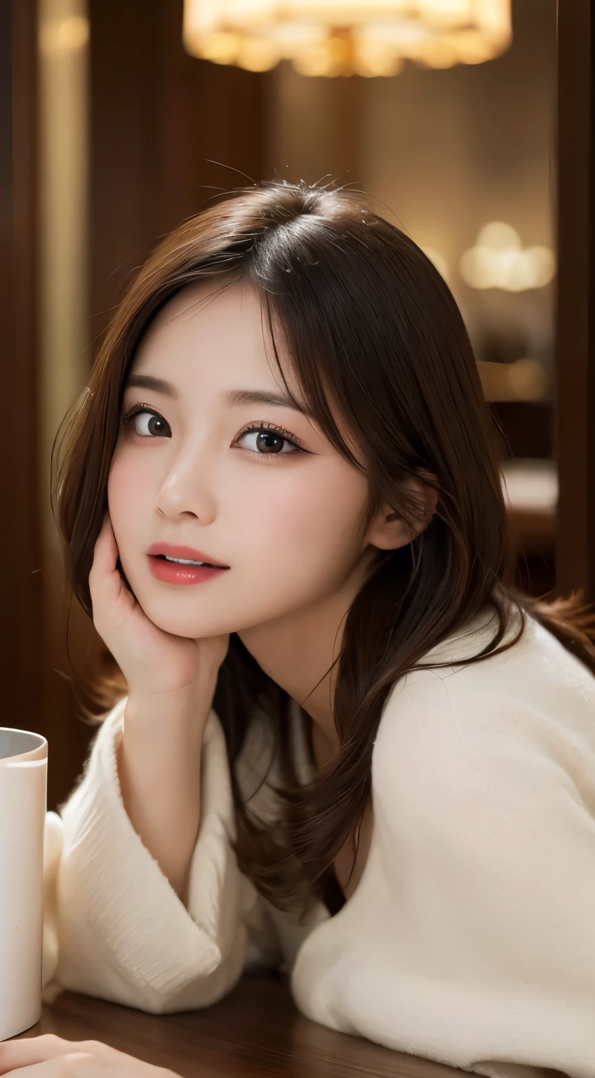 Tabletop, highest quality, figure, Very detailed, In detail, High resolution, 8k wallpaper, Perfect dynamic composition, Beautiful fine details , Hotel(but), Sexy Face,A face of ecstasy,The face at the peak of sexual arousal,Sex-excited face