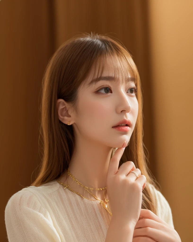 highest quality、Very detailed、Gold Necklace