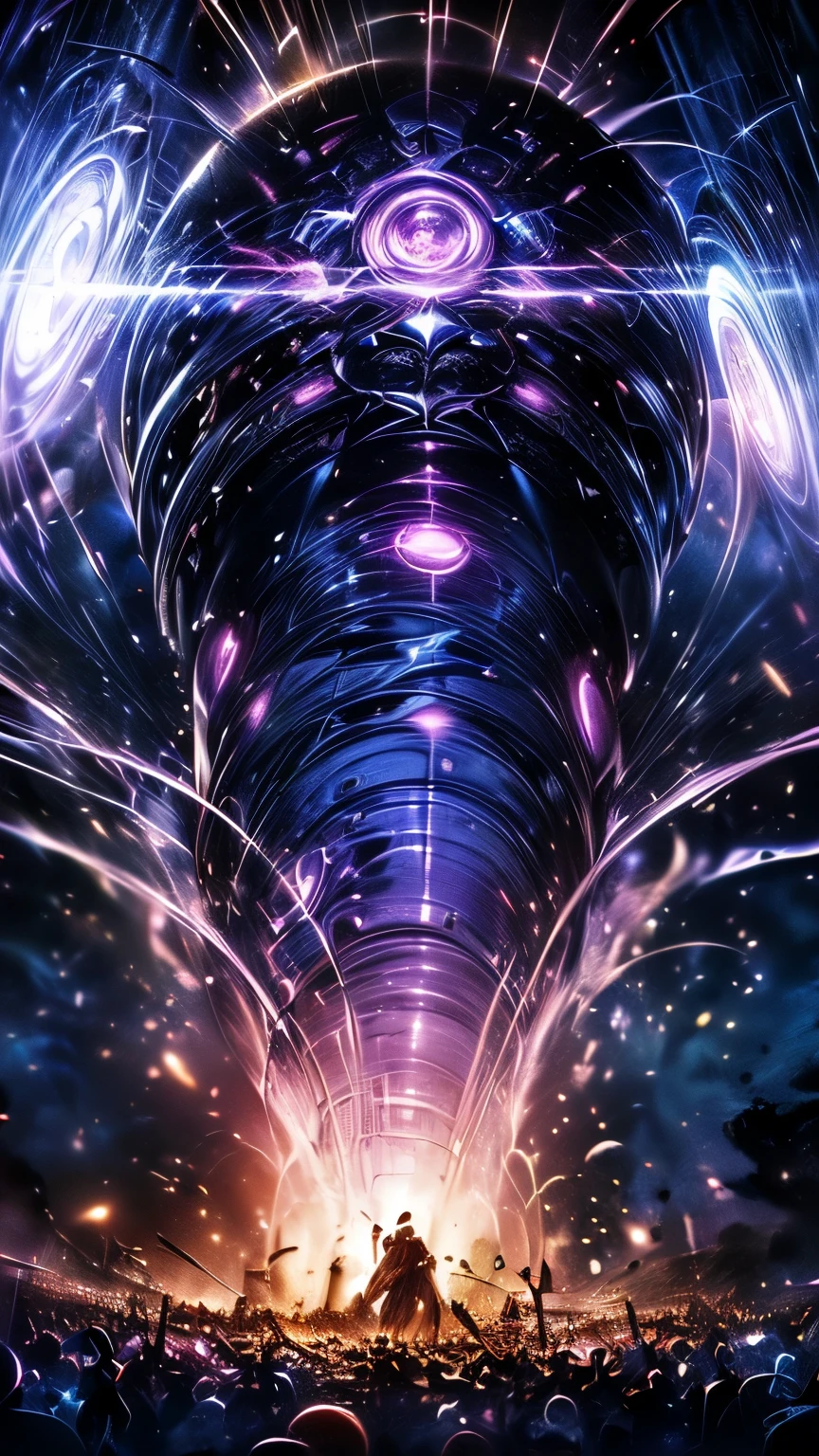 ((((masterpiece, highest quality, Very detailed, very_expensive_solve, big_file size, Full Color)))), ((((Modern stressful society)))), Abstract illustration, CG, Dark worldview, Fantasy World, Big black vortex, darkness魔法, Wizard, （darkness）, Magical Vortex, ((Purple Magic)), Gothic Girl Costume, 
