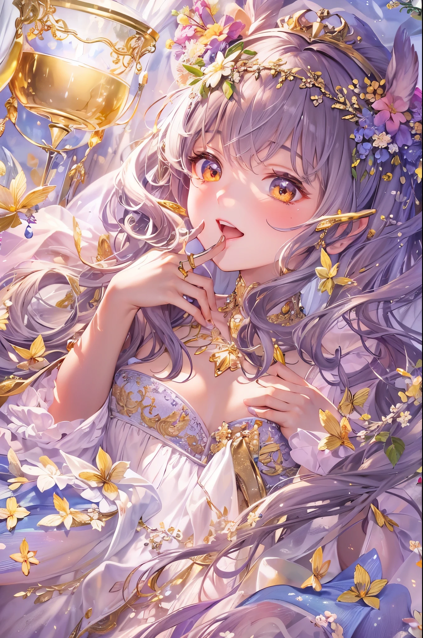 ((highest quality)),(Ultra-high resolution),(Super detailed new),(Detailed Description),((The best CG)),(A masterpiece),Ultra-detailed art,A wonderful new art form,(Art with precise detail:1.5), The summer constellations shine, Fun evening, Light Melody, Candles that light joy,