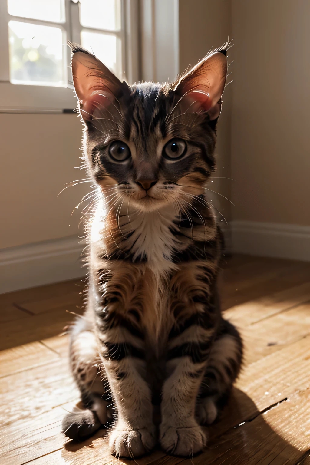 detailed realistic close up of a strawberry shaped like a kitten, sitting, natural light
