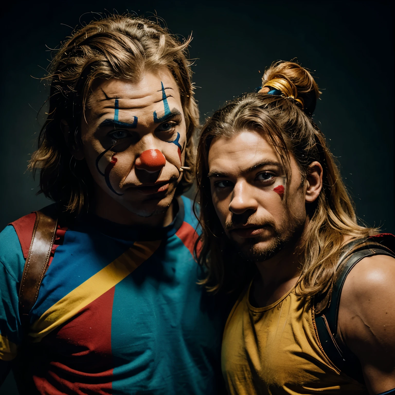 Clown and Thor against