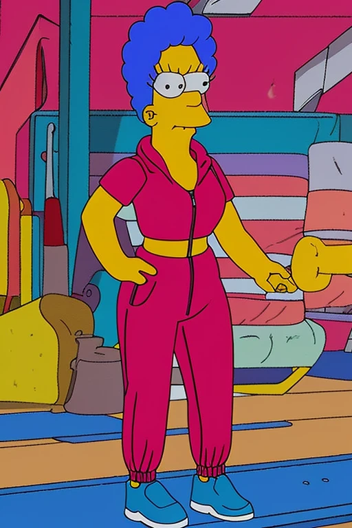 Marge in tight sweatsuit 