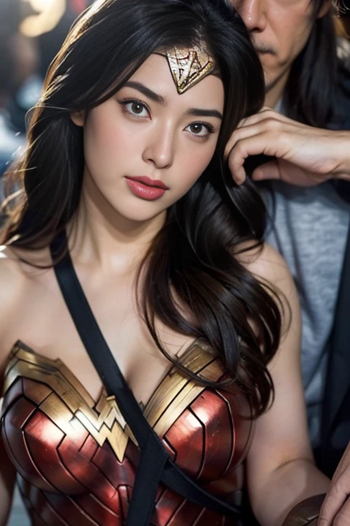私はWonder Womanです、完璧なWonder Womanの衣装,On all fours,押しDefeated,Defeated,A man mounts me、Hug from the front,お姫様Hugged,Hugged,Being strangled,You can hold it,Leaning on the man,Hugged,Can be lifted,Men lick my face with their tongues,The guys lick my head with their tongues,Men lick my hair with their tongues,My body is licked by men,sleeping face,Close ~ eyes,Open your mouth,Tired face,Face of Suffering,sleeping face,Being slapped in the face,Getting punched in the face,Fighting with men,Fight with the men,Surrounded by men,,Caught between the men,Being held back by men,Entanglement with males, Attacked by men,Brown Hair, masterpiece、beautiful girl、fine 目、puffy eyes、highest quality, 超High resolution, (reality: 1.4), Cinema Lighting,so beautiful、Beautiful Skin、(超reality的な)、(High resolution)、(8k)、(Very detailed)、(beautiful and fine 目)、(Very detailed)、 Detailed face、Diagonal bangle hair、Brown Hair、20-year-old、Wonder Womanのコスプレ,Wonder Woman