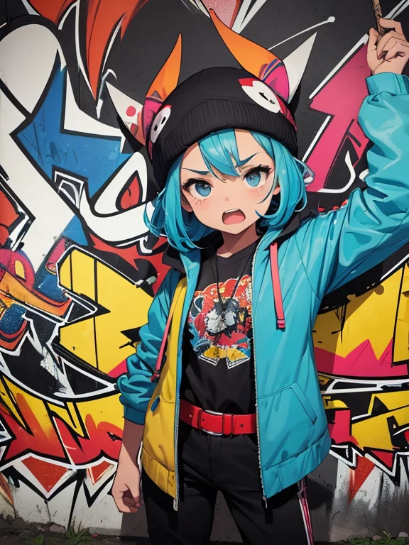 (mejor calidad,4k,8k,high resolution,obra de arte:1.2),ultra detallado,(realista,photorealista,photo-realista:1.37),graffiti style comic,Personajes exagerados y colores fuertes.,alto contraste,ambiente urbano,arte callejero detallado,Ilustraciones expresivas,Dynamic action scenes,comic aesthetic,vibrant and energetic,Motion lines and sound effects.,Arte pop inspirado,colores vivos y saturados,paisaje urbano,paredes y edificios marcados,artista de graffiti creando arte,Comic speech bubbles,sketched lines and texture,mensajes ocultos y simbolismo,Poses y expresiones de personajes que muestran emociones.,capas superpuestas de graffiti,subtitles and dialogues,Imagination runs wild,Cultura callejera e influencia del hip-hop.,exploration of urban life,valiente y crudo,playful and rebellious,moda urbana,mezcla de realismo y elementos de dibujos animados,graffiti tags and famous superhero tags,grandes personajes y personalidades,misteriosas figuras mascaradas,letras de graffiti e tipografia,comic panels with sequential narrative,narrativa interactiva y atractiva,unconventional storytelling techniques,temas subversivos e instigantes.