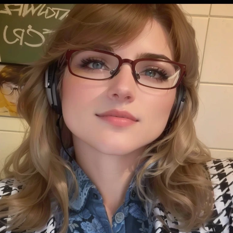 Gender: Feminino
Idade: 25 years Profession: Information Technology Hair: Cabelos longos e castanhos, soltos ou presos de forma casual.
Olhos: Olhos castanhos, expressivos e atentos.
Vestimenta: Casual blouse or t-shirt with a technology-related print, jeans or dress pants, e talvez um casaco leve.
accessories: Modern frame glasses, a pair of headphones around the neck.
Postura: Postura confiante e relaxada, sugerindo familiaridade com o ambiente de trabalho.