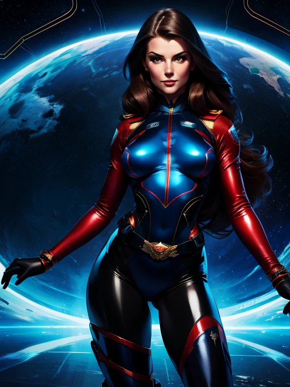 JCM2, 4k, Azula, avatar the last airbender, Evangelion Plugsuit Skinsuit, peito grande, olhos azuis, cabelo preto, sneaking into the camera, holding a flame in your hands, Vicky, magical godfathers, melhor qualidade, alto, extremely high quality, Absurdo, Azula3, pele clara, Traditional media, (pintura \(medium\)), pulseira, Cabelos Longos, brown hair, topo de corte, diafragma, umbigo, olhos expressivos afiados, rosto perfeito, quadris largos, linearidade espessa, Atmospheric Illumination, liso, fundo lindamente detalhado da margem do rio, cinematic composition, Joe Madureira, batom, maquiagem, Olhando para o Viewer, parte superior do corpo, piso, blue skies, ((melhor qualidade)), ((obra-prima)), (detalhado: 1.4), (Absurdo), princesa caucasiana furiosa pronta para a guerra, white kinetic skin with exposed white muscles, mulher gostosa, sculptural body with defined muscles, boca fechada, muscular body covered by a swimsuit, whole body covered by neon style clothing Genesis evangelion, ((seios grandes)), (olhos com maquiagem pesada e bem preta), (((cabelo desalinhado)), (estrelas cobrindo o corpo), ((Drawings of golden stars on the arms)), very long eyelashes, maquiagem pesada nos olhos, lots of jewelry, por muito, niji --V5, close to the real, Pose sexy, Foi, Centralizado, scale to fit dimensions, HDR (high dynamic range),ray tracing,NVIDIA RTX,Super-Repisoução,Unreal 5,Subsurface dispersão, Textura PBR, Post-processing, anisotropic filtering, profundidade de campo, Maximum clarity and sharpness, texturas multicamadas, Albedo e mapas Speculares, surface shading, Accurate simulation of light-material interaction, perfectly proportions, octan render, Two-tone lighting, ampla abertura, ISO baixo, white-balance, thirds rule, --auto