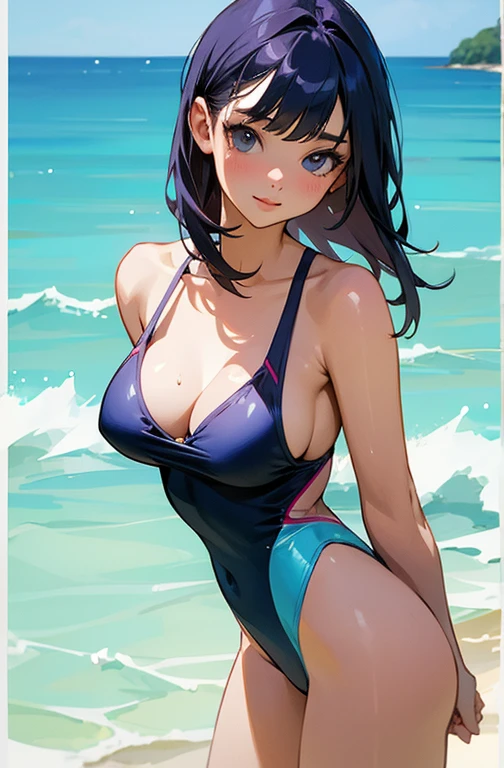 Cool women、sexy、Cute Swimsuit、model、Mid-chest、