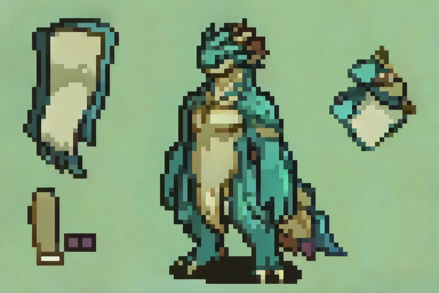 small sea monster, (reference sheet:1.1), (book page:1.1), (solo:1.1)