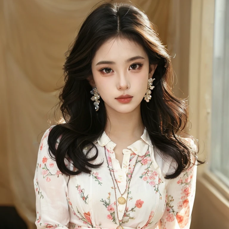 (realistic、masterpiece、Best Quality、8K、highres、high resolution:1.3)、1 girl、pale white skin、looking at viewers、super fine face and eyes、upper body、