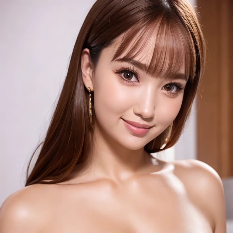 ((highest quality、8k、masterpiece:1.3))、sharp:1.2、perfect body beauty:1.4、slim abs:1.2、big、beautiful face、laughter、((All naked))、pink lighting、server room:1.2)、straight hair、Highly detailed face and skin texture、detailed eye、Looking at the camera、Portrait、((((All naked、All nude)))