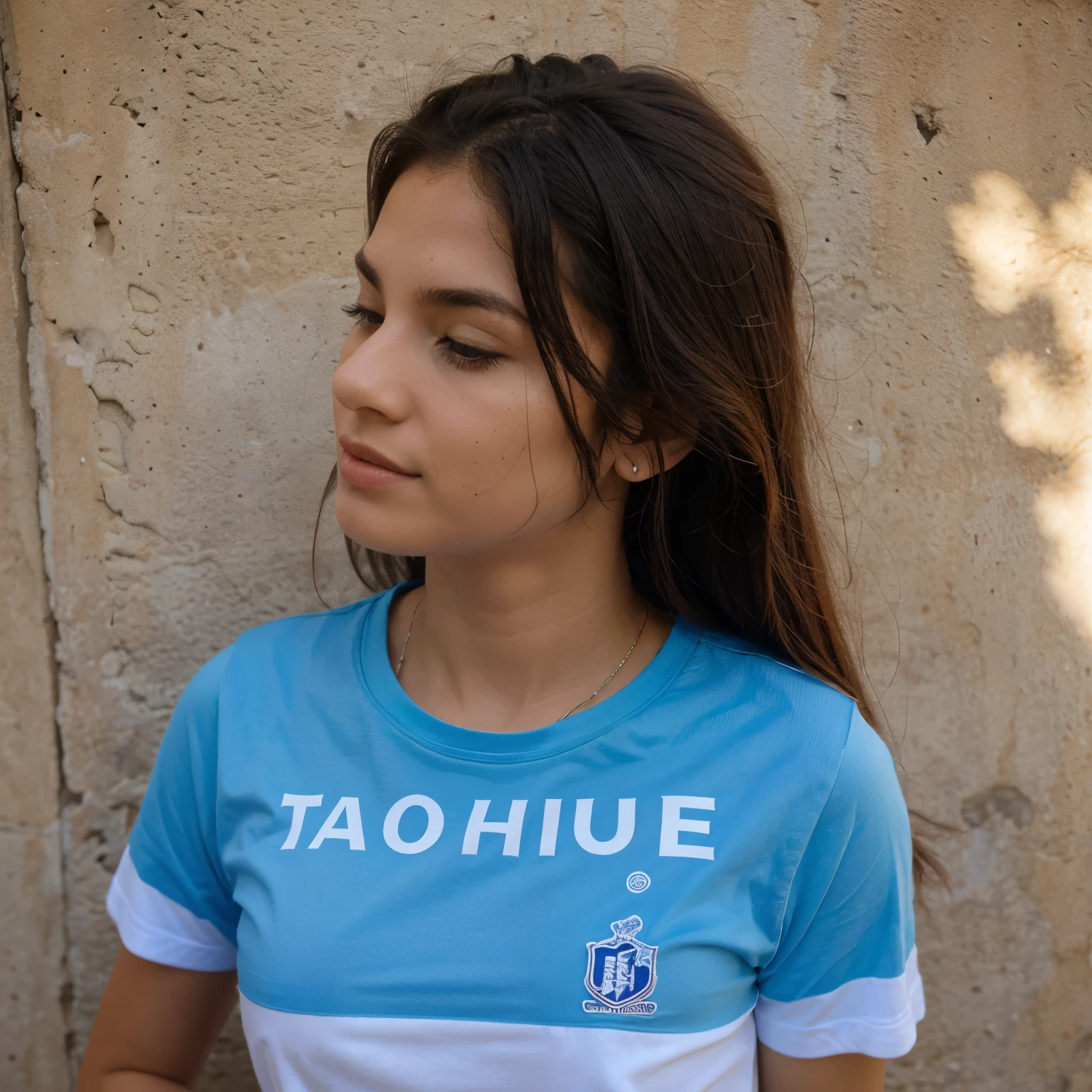 Logo tipo Armando tours, estampado en una playera