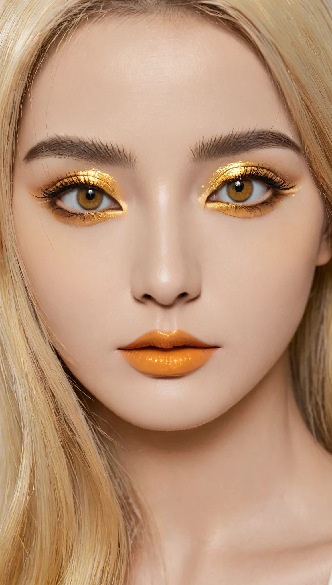 Amber golden eyes