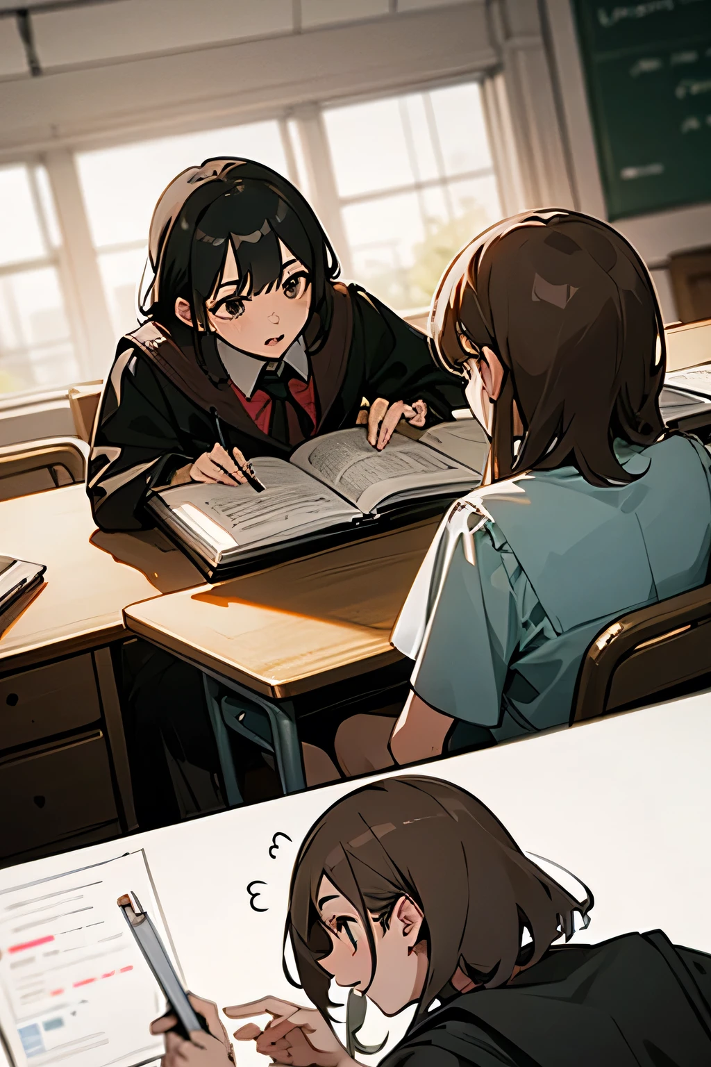 a professor teaches his two student about grouped data