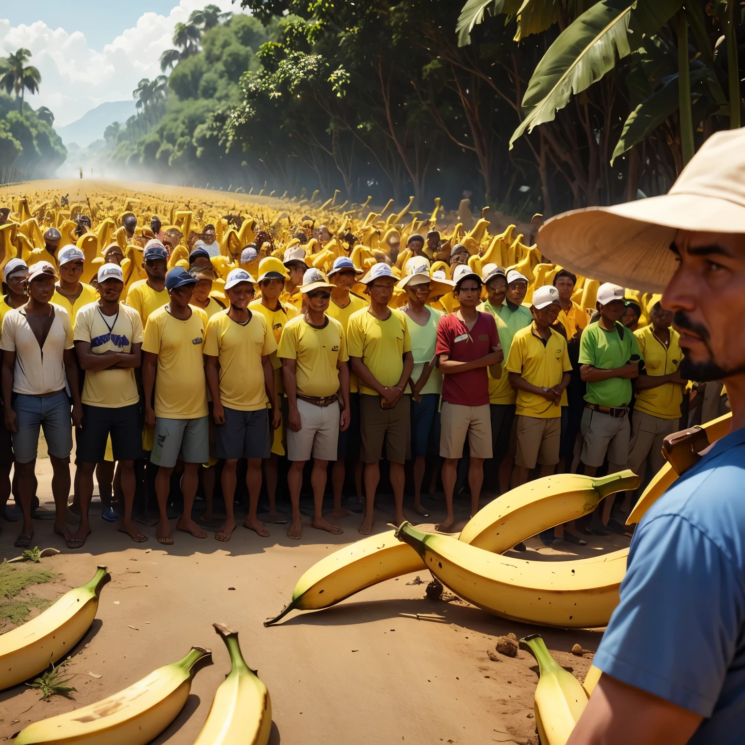 Banana farmers strike where hundreds of farmers died 