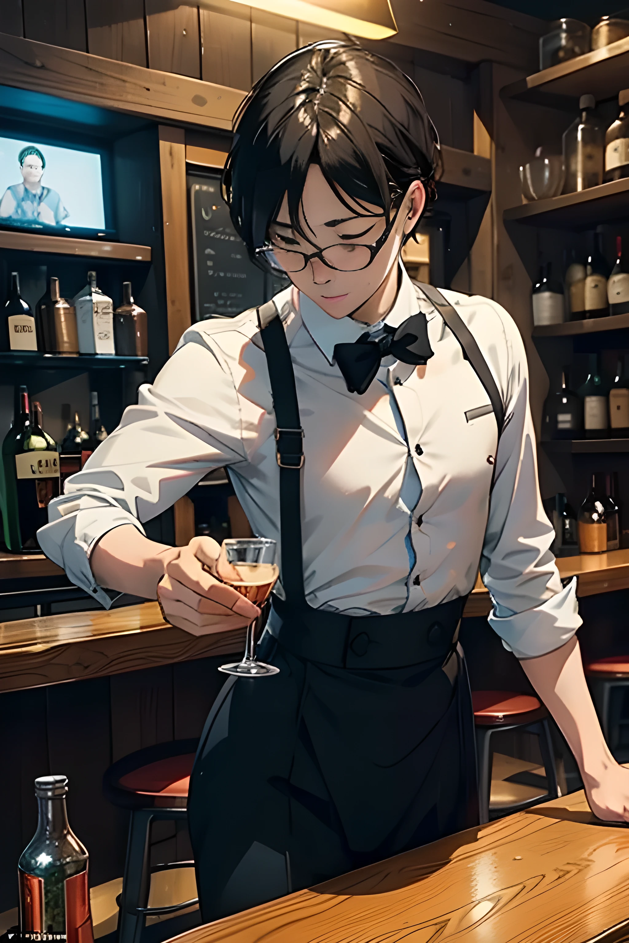 In the quaint little town where everyone knew each other, there was a close-knit group of friends who frequently gathered at a local bar. One night, they decided to play a more daring game than usual.
One of the friends, Fred, was dared to perform a sensual dance on the bar table. Reluctantly, he agreed. However, as he ascended the table, his clumsy and comical movements elicited peals of laughter from everyone present.
Fred, embarrassed, tried to regain his composure, but ended up tripping and falling onto a customer's birthday cake. The scene was so amusing that even the bar owner struggled to suppress his laughter as