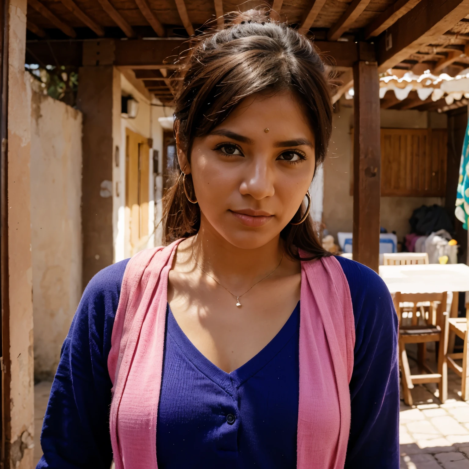Mujer full color subrealista